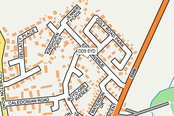 DD9 6YD map - OS OpenMap – Local (Ordnance Survey) DD9 6YD map - OS OpenMap – Local (Ordnance Survey)
