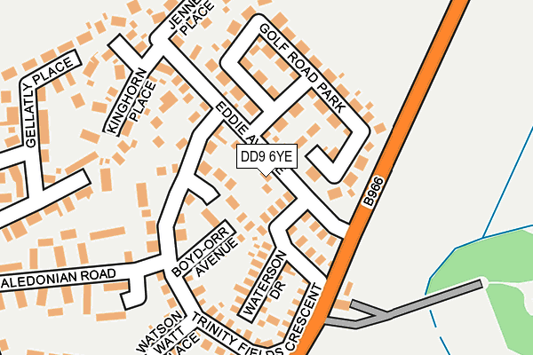 DD9 6YE map - OS OpenMap – Local (Ordnance Survey) DD9 6YE map - OS OpenMap – Local (Ordnance Survey)