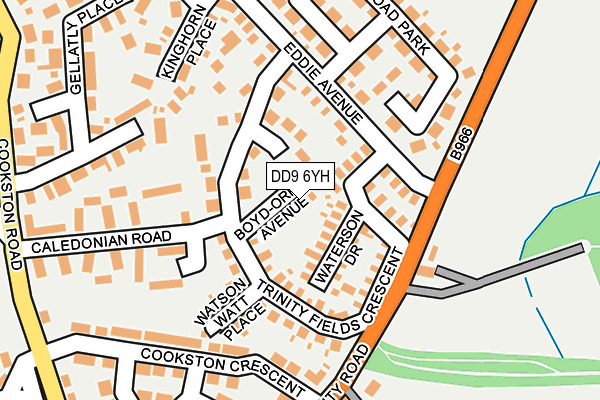 DD9 6YH map - OS OpenMap – Local (Ordnance Survey) DD9 6YH map - OS OpenMap – Local (Ordnance Survey)