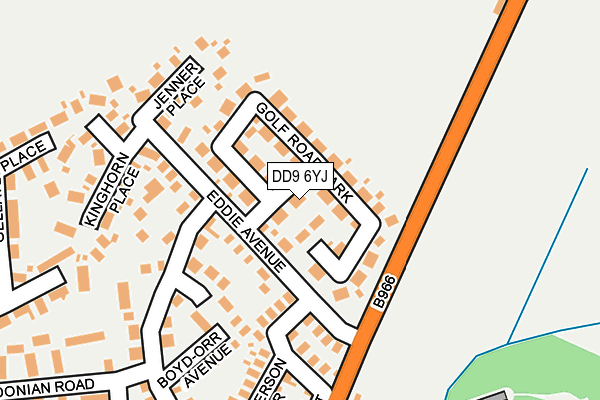 DD9 6YJ map - OS OpenMap – Local (Ordnance Survey) DD9 6YJ map - OS OpenMap – Local (Ordnance Survey)