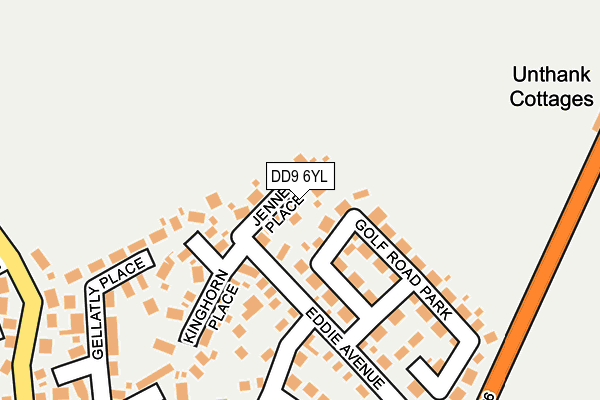 DD9 6YL map - OS OpenMap – Local (Ordnance Survey) DD9 6YL map - OS OpenMap – Local (Ordnance Survey)