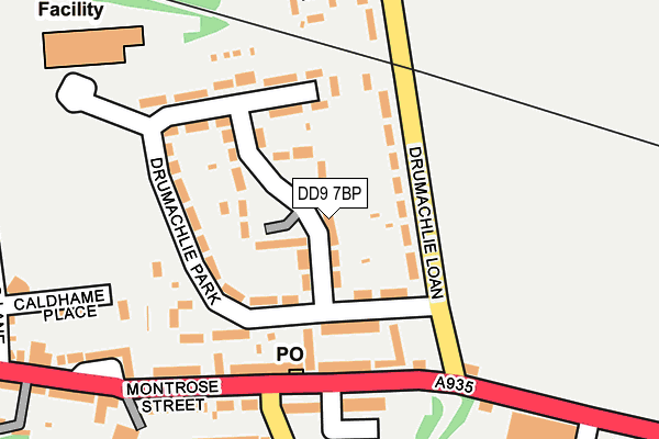 DD9 7BP map - OS OpenMap – Local (Ordnance Survey) DD9 7BP map - OS OpenMap – Local (Ordnance Survey)