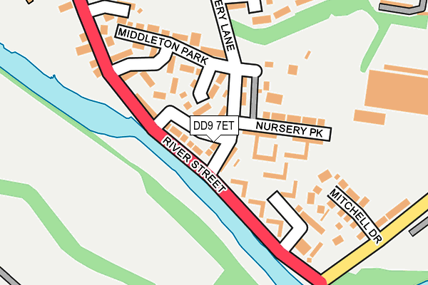 DD9 7ET map - OS OpenMap – Local (Ordnance Survey) DD9 7ET map - OS OpenMap – Local (Ordnance Survey)