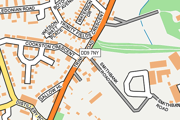 DD9 7NY map - OS OpenMap – Local (Ordnance Survey) DD9 7NY map - OS OpenMap – Local (Ordnance Survey)