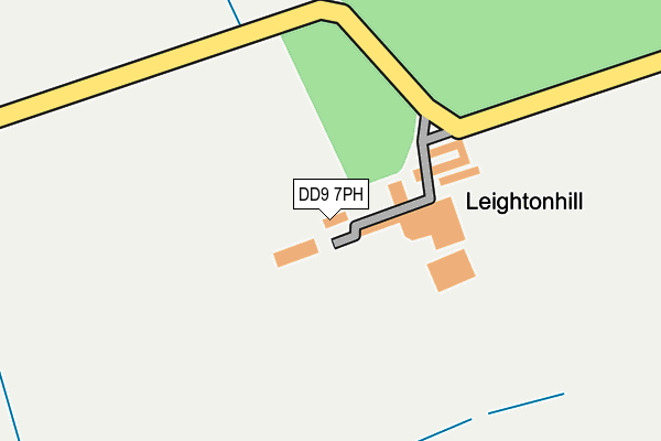 DD9 7PH map - OS OpenMap – Local (Ordnance Survey)