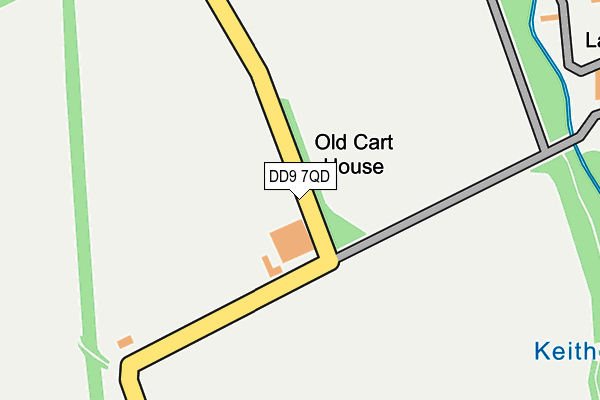 DD9 7QD map - OS OpenMap – Local (Ordnance Survey) DD9 7QD map - OS OpenMap – Local (Ordnance Survey)