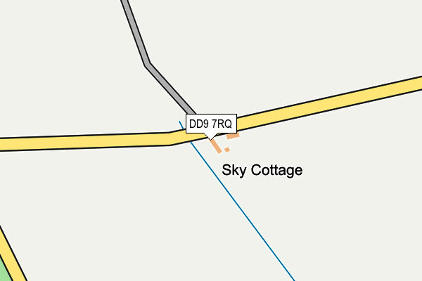 DD9 7RQ map - OS OpenMap – Local (Ordnance Survey)