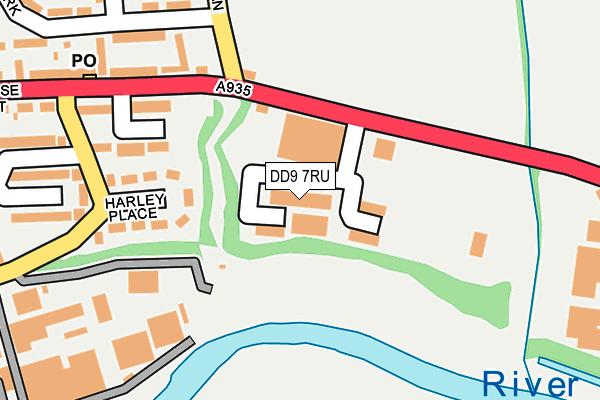 DD9 7RU map - OS OpenMap – Local (Ordnance Survey) DD9 7RU map - OS OpenMap – Local (Ordnance Survey)
