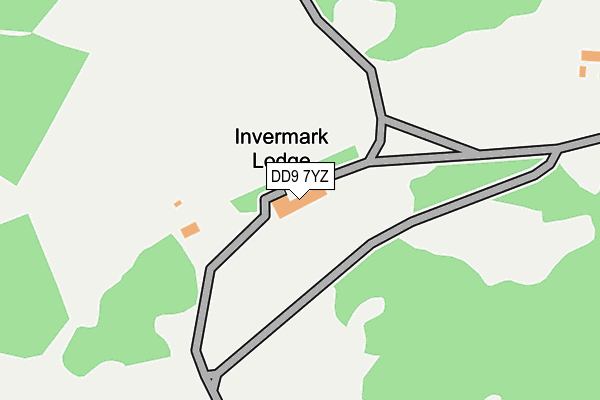 DD9 7YZ map - OS OpenMap – Local (Ordnance Survey) DD9 7YZ map - OS OpenMap – Local (Ordnance Survey)