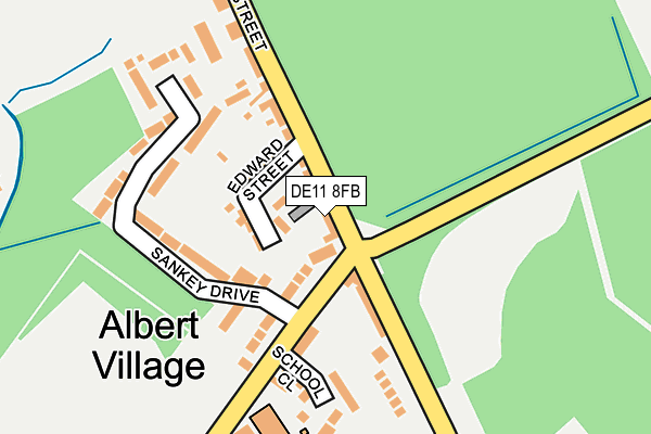 DE11 8FB map - OS OpenMap – Local (Ordnance Survey) DE11 8FB map - OS OpenMap – Local (Ordnance Survey)
