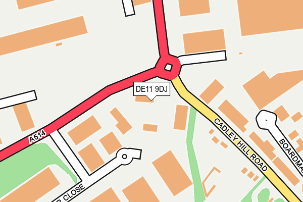 DE11 9DJ map - OS OpenMap – Local (Ordnance Survey) DE11 9DJ map - OS OpenMap – Local (Ordnance Survey)