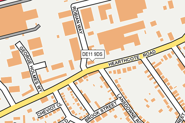 DE11 9DS map - OS OpenMap – Local (Ordnance Survey) DE11 9DS map - OS OpenMap – Local (Ordnance Survey)