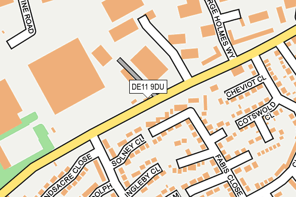 DE11 9DU map - OS OpenMap – Local (Ordnance Survey) DE11 9DU map - OS OpenMap – Local (Ordnance Survey)