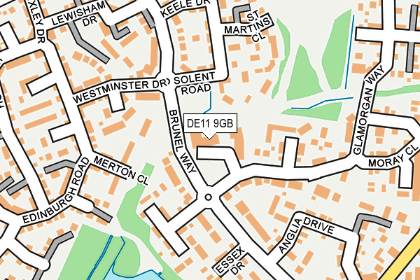 DE11 9GB map - OS OpenMap – Local (Ordnance Survey) DE11 9GB map - OS OpenMap – Local (Ordnance Survey)