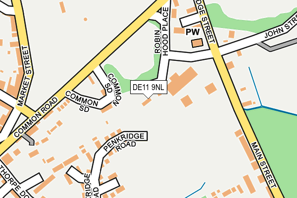 DE11 9NL map - OS OpenMap – Local (Ordnance Survey) DE11 9NL map - OS OpenMap – Local (Ordnance Survey)