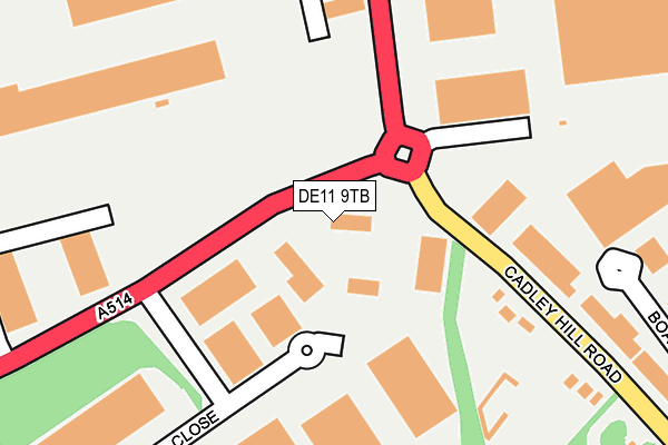DE11 9TB map - OS OpenMap – Local (Ordnance Survey) DE11 9TB map - OS OpenMap – Local (Ordnance Survey)