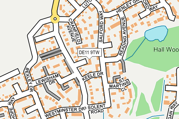DE11 9TW map - OS OpenMap – Local (Ordnance Survey) DE11 9TW map - OS OpenMap – Local (Ordnance Survey)