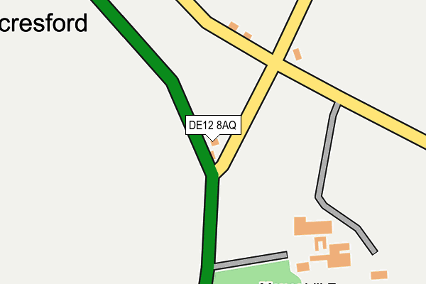 DE12 8AQ map - OS OpenMap – Local (Ordnance Survey) DE12 8AQ map - OS OpenMap – Local (Ordnance Survey)