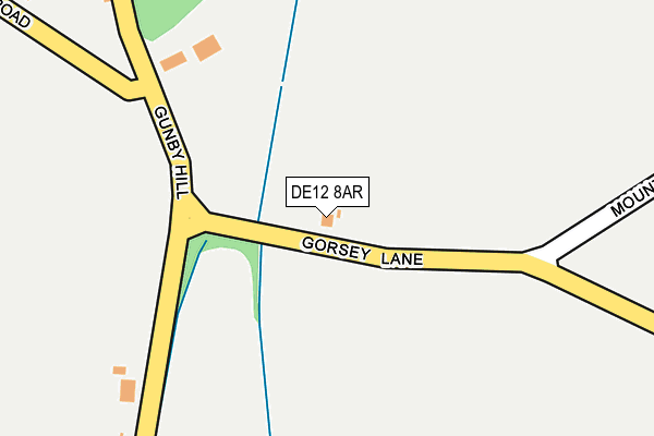 DE12 8AR map - OS OpenMap – Local (Ordnance Survey) DE12 8AR map - OS OpenMap – Local (Ordnance Survey)