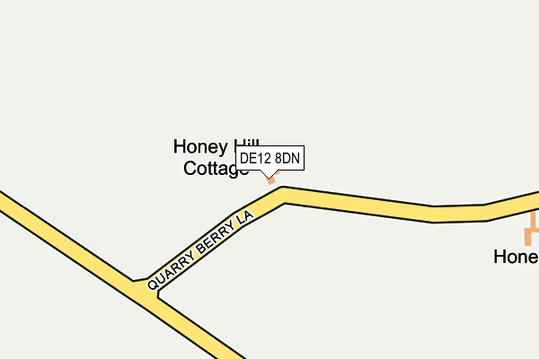 DE12 8DN map - OS OpenMap – Local (Ordnance Survey) DE12 8DN map - OS OpenMap – Local (Ordnance Survey)