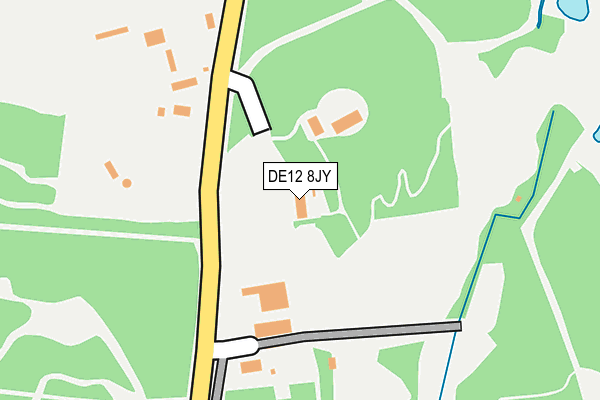 DE12 8JY map - OS OpenMap – Local (Ordnance Survey) DE12 8JY map - OS OpenMap – Local (Ordnance Survey)