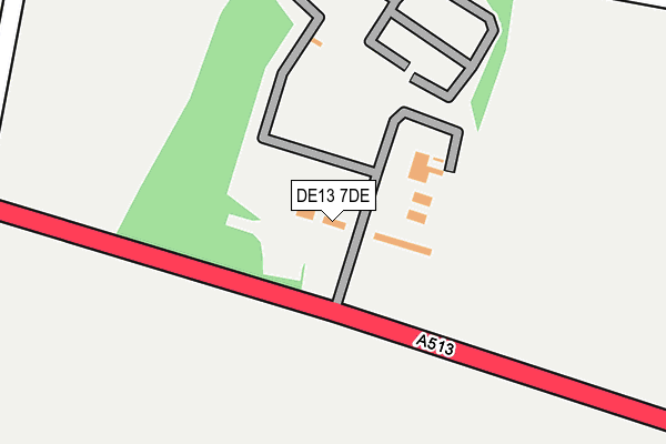 DE13 7DE map - OS OpenMap – Local (Ordnance Survey) DE13 7DE map - OS OpenMap – Local (Ordnance Survey)