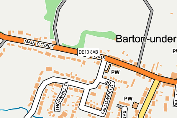 DE13 8AB map - OS OpenMap – Local (Ordnance Survey) DE13 8AB map - OS OpenMap – Local (Ordnance Survey)