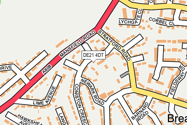 DE21 4DT map - OS OpenMap – Local (Ordnance Survey) DE21 4DT map - OS OpenMap – Local (Ordnance Survey)