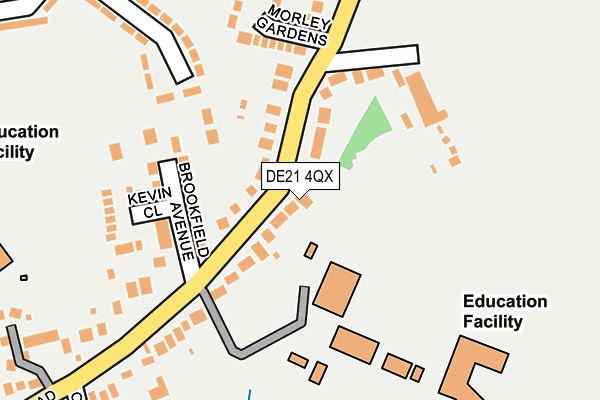 DE21 4QX map - OS OpenMap – Local (Ordnance Survey) DE21 4QX map - OS OpenMap – Local (Ordnance Survey)