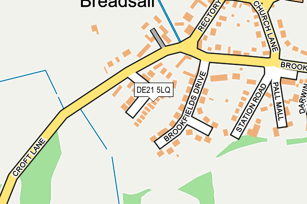 DE21 5LQ map - OS OpenMap – Local (Ordnance Survey)
