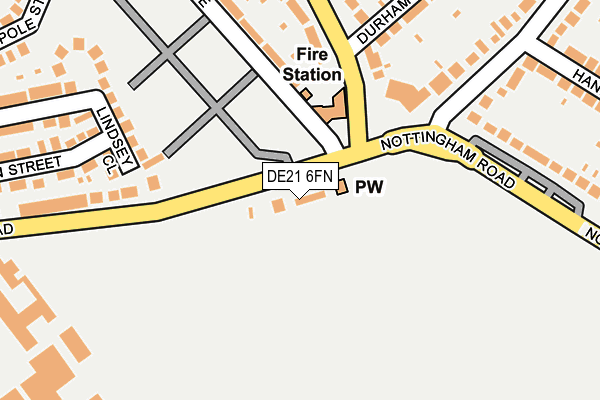 DE21 6FN map - OS OpenMap – Local (Ordnance Survey) DE21 6FN map - OS OpenMap – Local (Ordnance Survey)