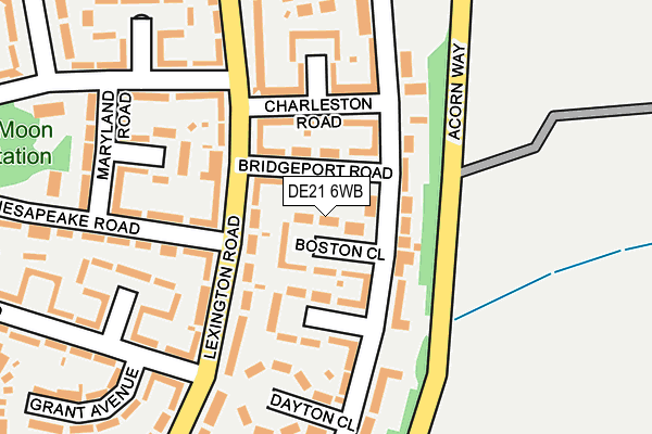 DE21 6WB map - OS OpenMap – Local (Ordnance Survey) DE21 6WB map - OS OpenMap – Local (Ordnance Survey)