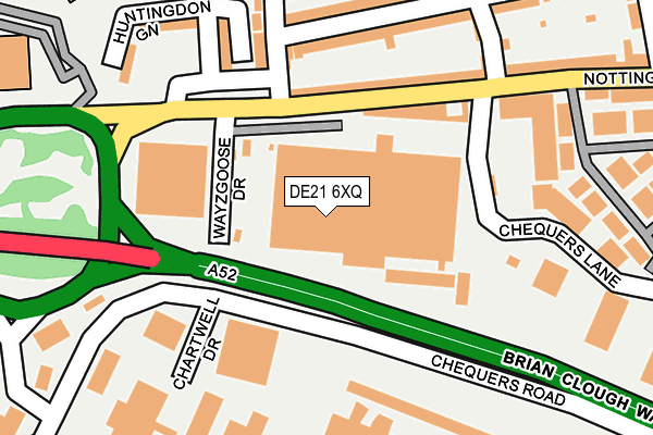 DE21 6XQ map - OS OpenMap – Local (Ordnance Survey) DE21 6XQ map - OS OpenMap – Local (Ordnance Survey)