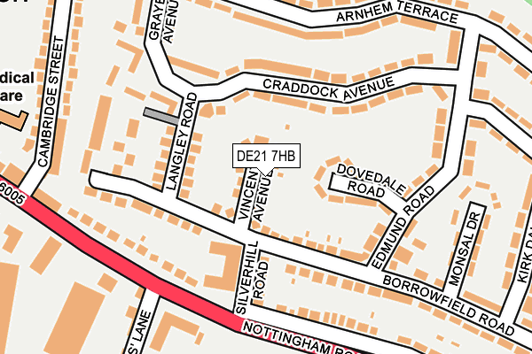 DE21 7HB map - OS OpenMap – Local (Ordnance Survey) DE21 7HB map - OS OpenMap – Local (Ordnance Survey)