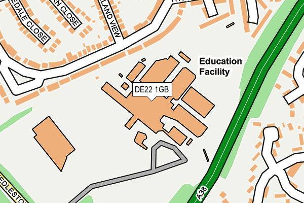 DE22 1GB map - OS OpenMap – Local (Ordnance Survey) DE22 1GB map - OS OpenMap – Local (Ordnance Survey)
