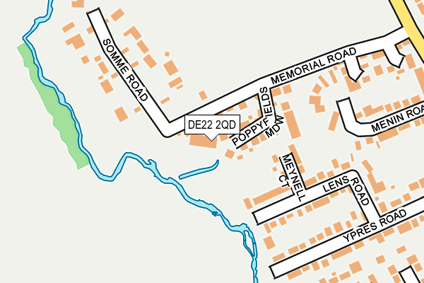 DE22 2QD map - OS OpenMap – Local (Ordnance Survey) DE22 2QD map - OS OpenMap – Local (Ordnance Survey)
