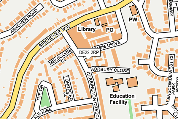 DE22 2RP map - OS OpenMap – Local (Ordnance Survey) DE22 2RP map - OS OpenMap – Local (Ordnance Survey)