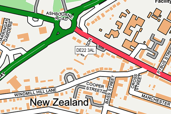 DE22 3AL map - OS OpenMap – Local (Ordnance Survey) DE22 3AL map - OS OpenMap – Local (Ordnance Survey)
