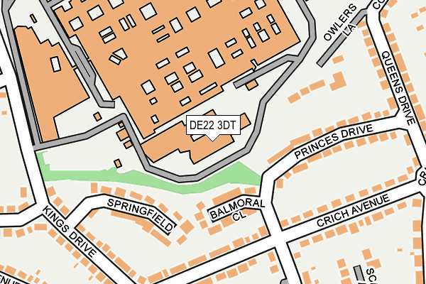 DE22 3DT map - OS OpenMap – Local (Ordnance Survey) DE22 3DT map - OS OpenMap – Local (Ordnance Survey)