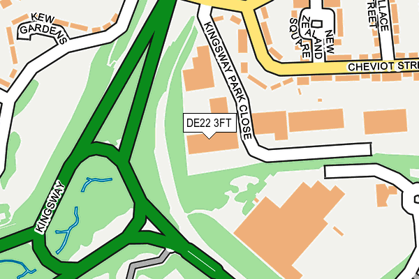 DE22 3FT map - OS OpenMap – Local (Ordnance Survey) DE22 3FT map - OS OpenMap – Local (Ordnance Survey)