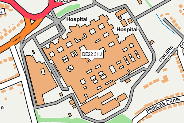 DE22 3HJ map - OS OpenMap – Local (Ordnance Survey) DE22 3HJ map - OS OpenMap – Local (Ordnance Survey)