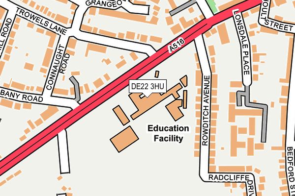 DE22 3HU map - OS OpenMap – Local (Ordnance Survey) DE22 3HU map - OS OpenMap – Local (Ordnance Survey)