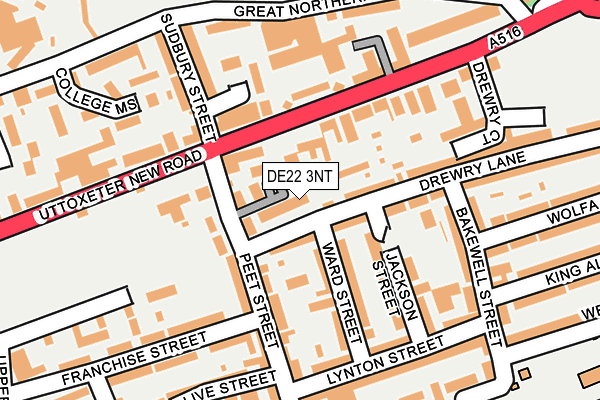DE22 3NT map - OS OpenMap – Local (Ordnance Survey) DE22 3NT map - OS OpenMap – Local (Ordnance Survey)