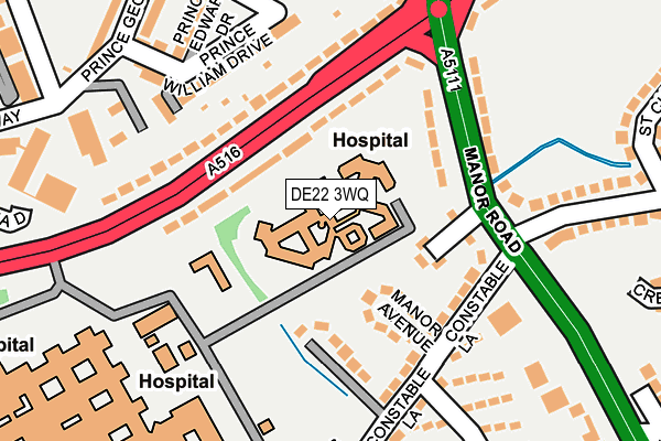 DE22 3WQ map - OS OpenMap – Local (Ordnance Survey) DE22 3WQ map - OS OpenMap – Local (Ordnance Survey)