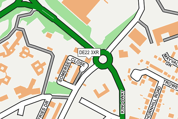 DE22 3XR map - OS OpenMap – Local (Ordnance Survey) DE22 3XR map - OS OpenMap – Local (Ordnance Survey)