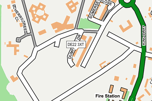 DE22 3XT map - OS OpenMap – Local (Ordnance Survey) DE22 3XT map - OS OpenMap – Local (Ordnance Survey)
