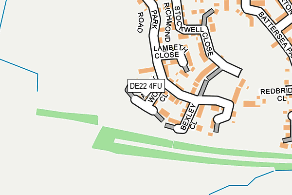 DE22 4FU map - OS OpenMap – Local (Ordnance Survey) DE22 4FU map - OS OpenMap – Local (Ordnance Survey)