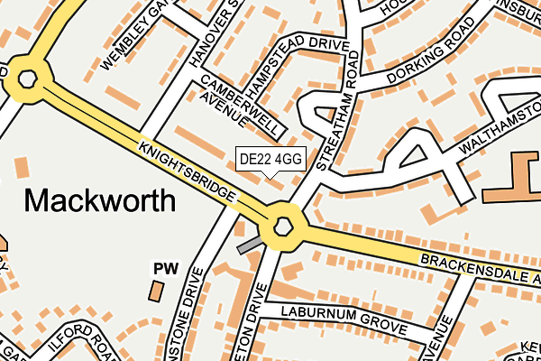 DE22 4GG map - OS OpenMap – Local (Ordnance Survey) DE22 4GG map - OS OpenMap – Local (Ordnance Survey)