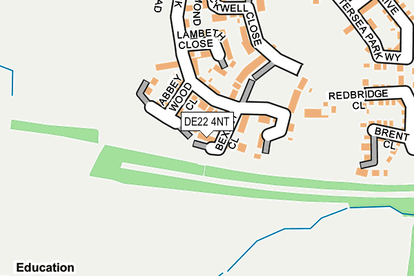 DE22 4NT map - OS OpenMap – Local (Ordnance Survey) DE22 4NT map - OS OpenMap – Local (Ordnance Survey)
