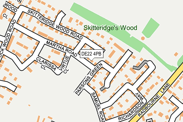DE22 4PB map - OS OpenMap – Local (Ordnance Survey) DE22 4PB map - OS OpenMap – Local (Ordnance Survey)